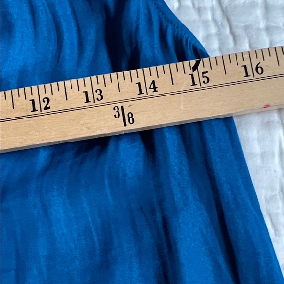 Joie Teal blue keyhole Sleeveless Blouse - Picture 4 of 7